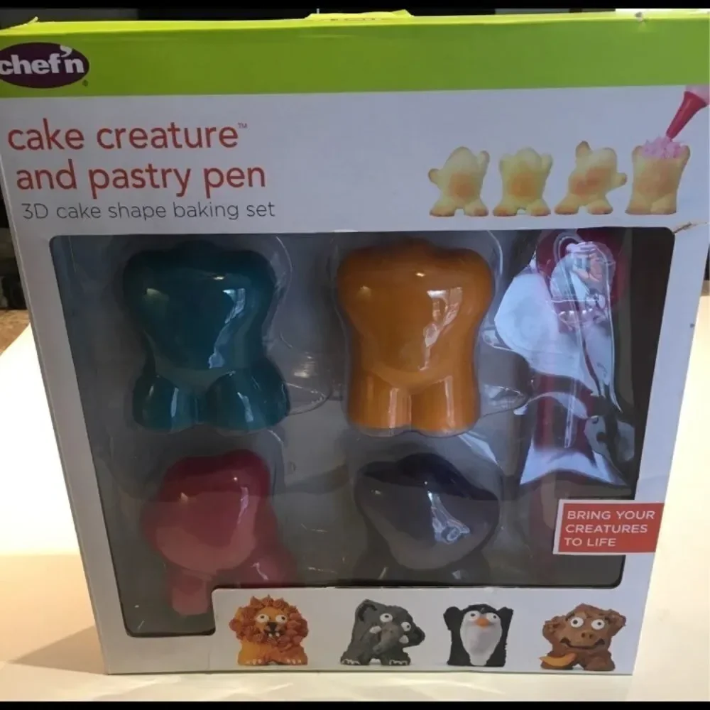 Fun and Creative Creatures & Pen 3D Cake Set with Instructions